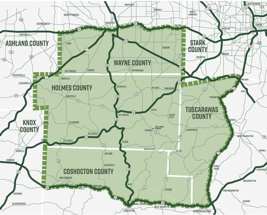 Local Express Delivery Area Map