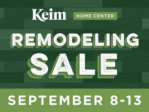 remodeling sale 2025